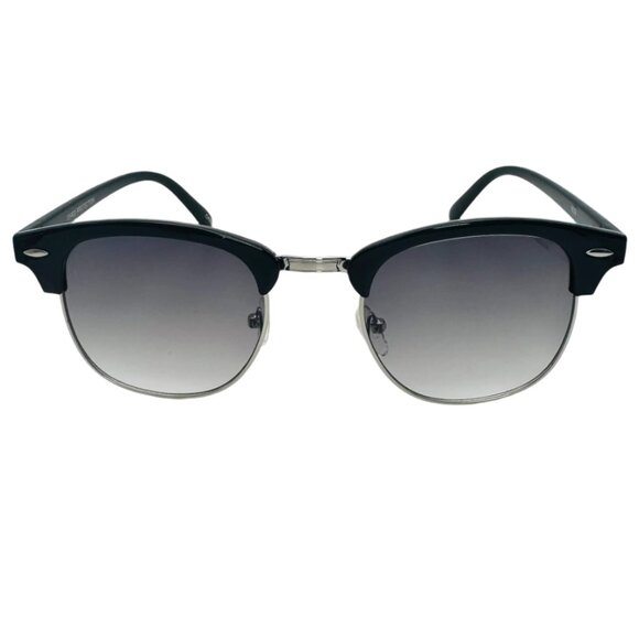 9116 | Black Lens Browline Sunglasses - Picture 1 of 5